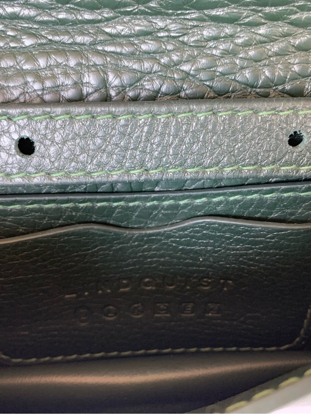 Lindquist Object Pine Green Faba Bag - Picture 4 of 5